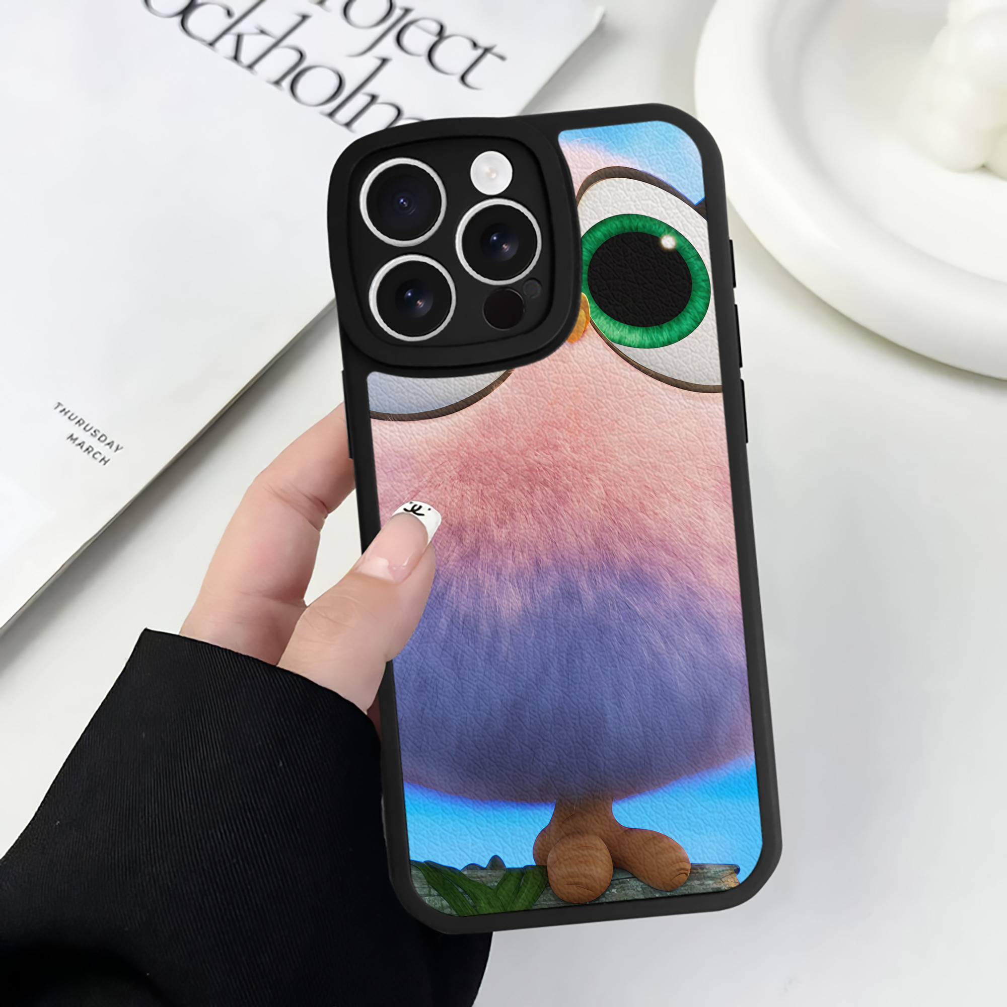 （画像用） Angry Birds アングリーバード 【iPhone 16シリーズ対応】シリコンスマホケース（レザー調） 材質：シリコン